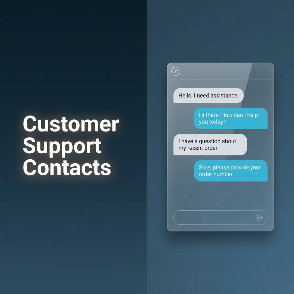 Infographic listing customer support options: live chat, email, help centre, and social channels for deposit issues.