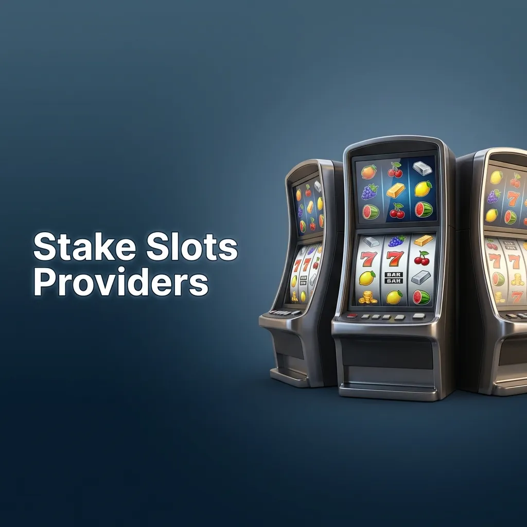 Stake casino slots lobby showing logos of multiple providers and game counts, highlighting variety of studios and titles