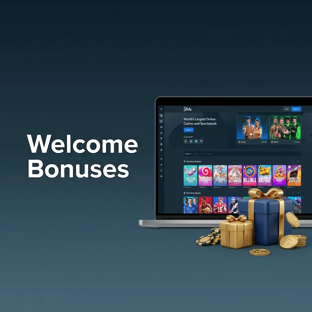 Welcome bonus ad showing 200% up to ₹1,00,000 and $75,000 weekly raffle with wagering and validity details in a table