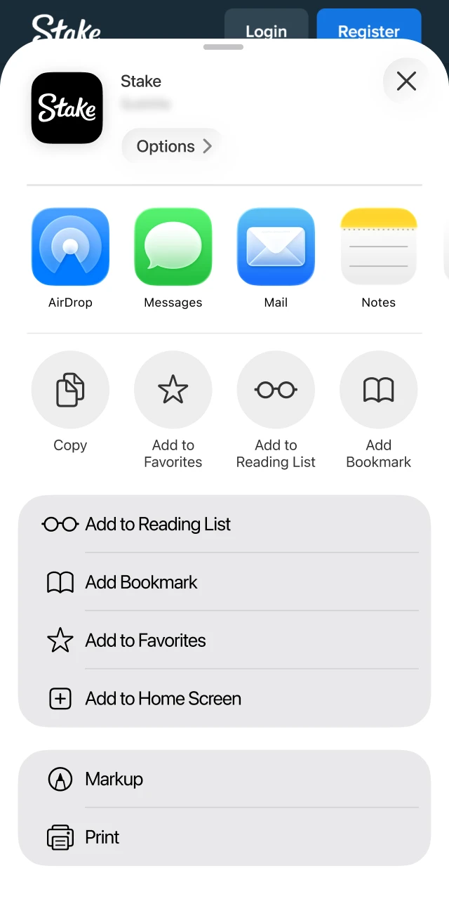 stake app ios how to create shortcut