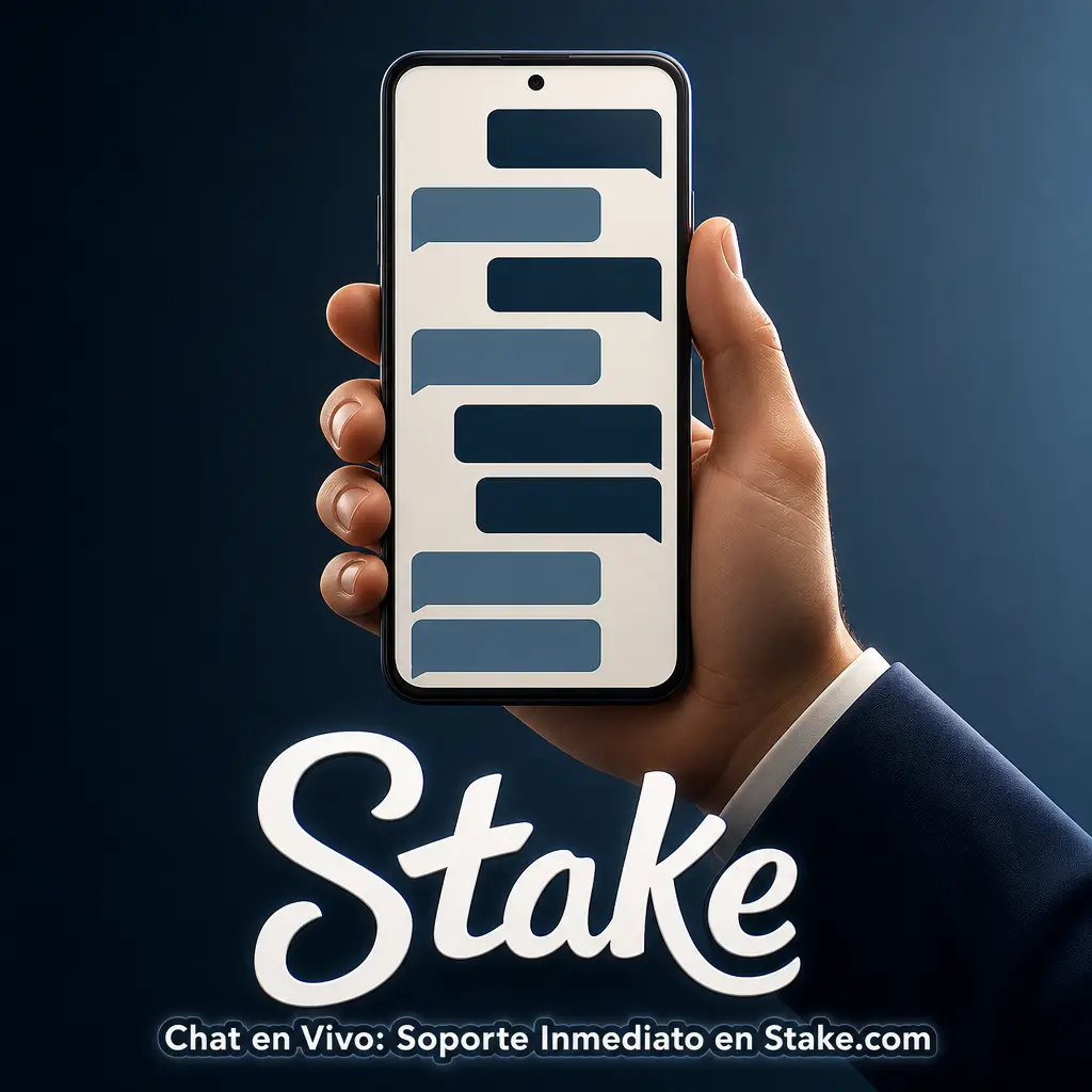Agente de soporte en chat en vivo de Stake.com atendiendo consultas en tiempo real las 24 horas