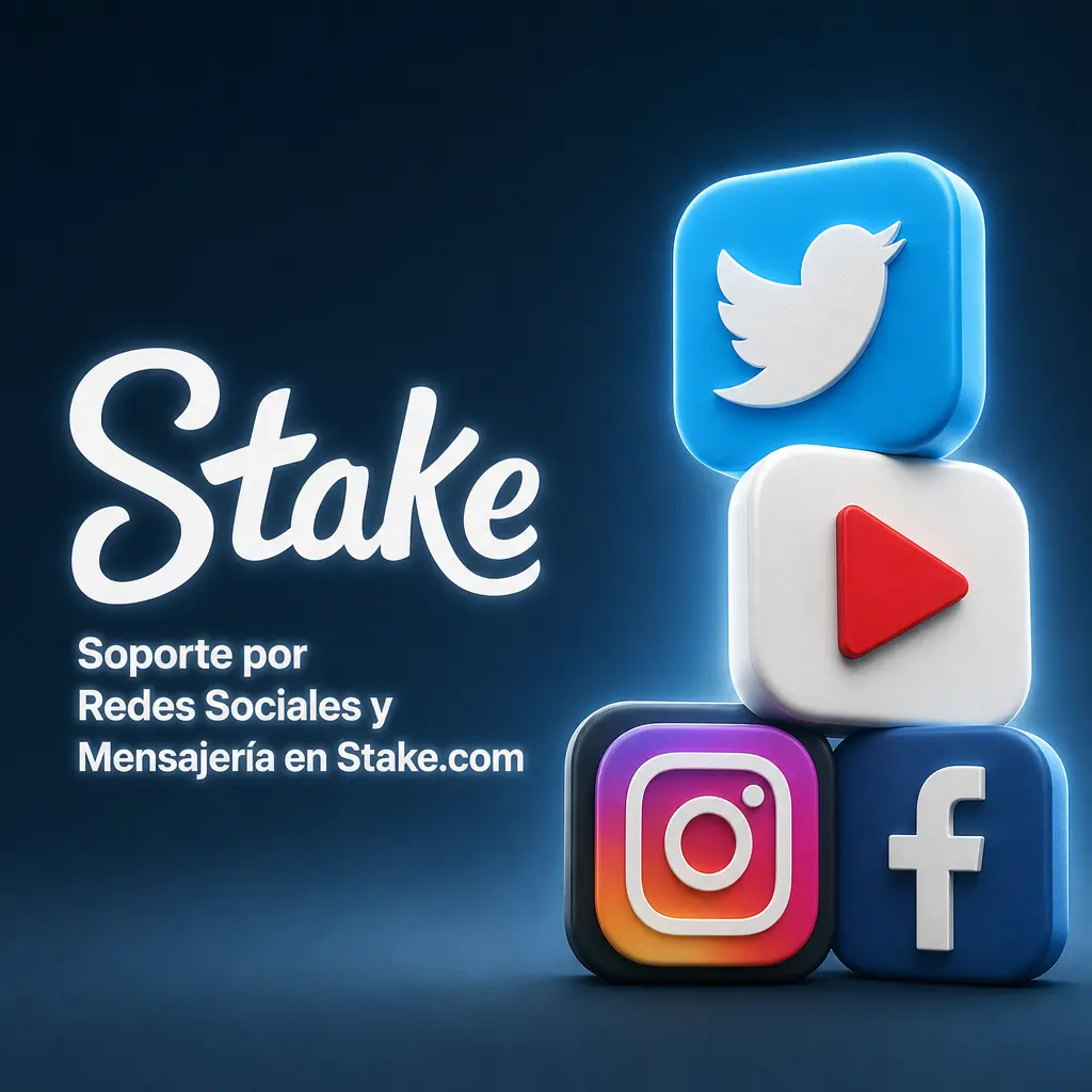 Soporte de Stake.com en redes sociales: Twitter, Telegram, Instagram, Facebook y Reddit para consultas generales
