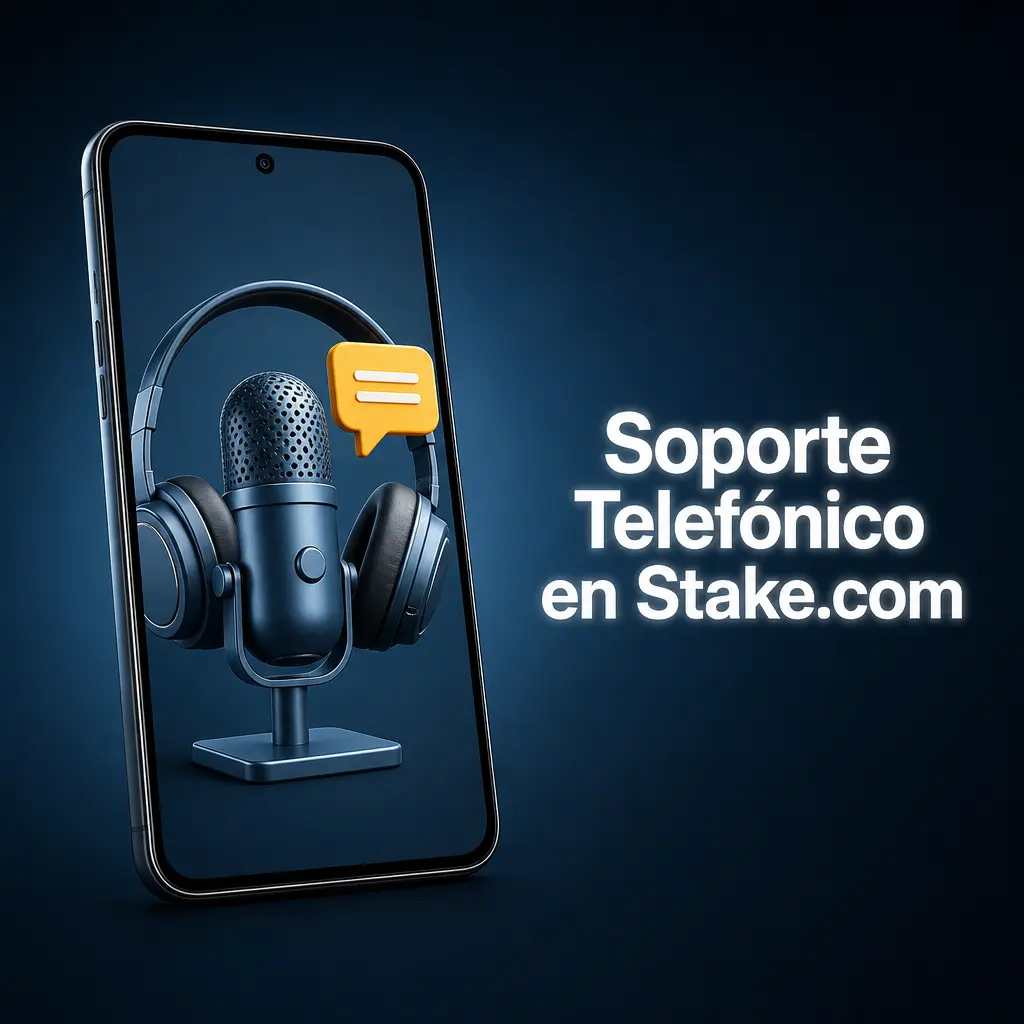 Stake.com no tiene soporte telefónico; la atención al cliente se gestiona por chat en vivo, email y canales digitales.