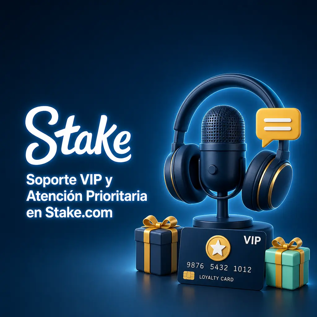 Soporte VIP en Stake.com con gestor de cuenta dedicado y atención prioritaria para jugadores de alto nivel